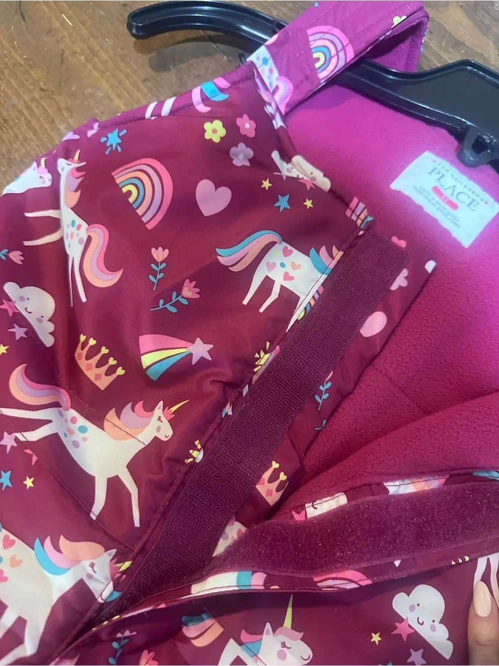 The Children's Place Purple Unicorn & Rainbow Printed Sleep Sack